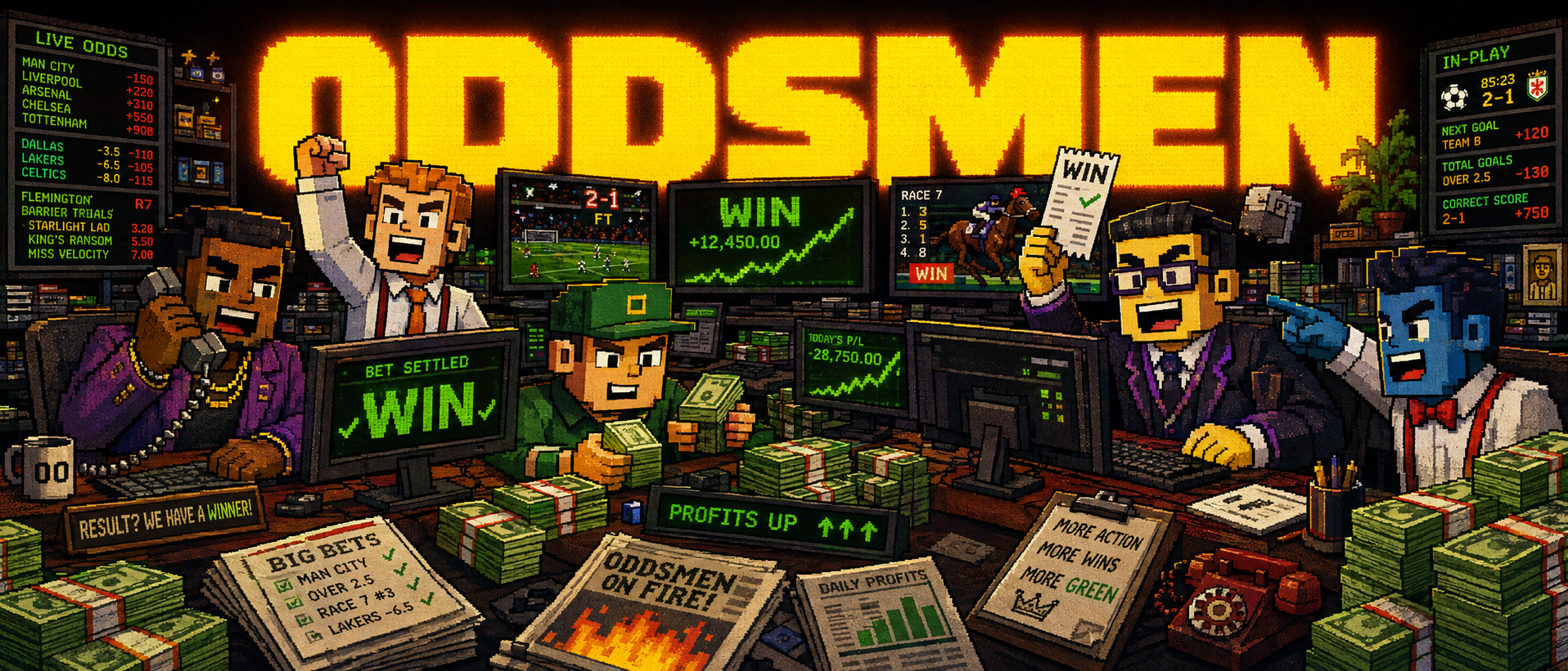 ODDSMEN hand-made pixel collection preview